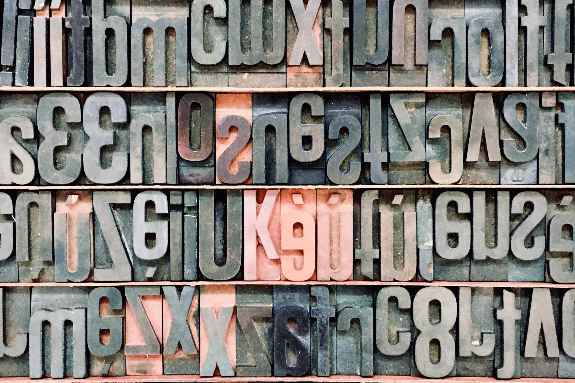 lettering print press fonts
