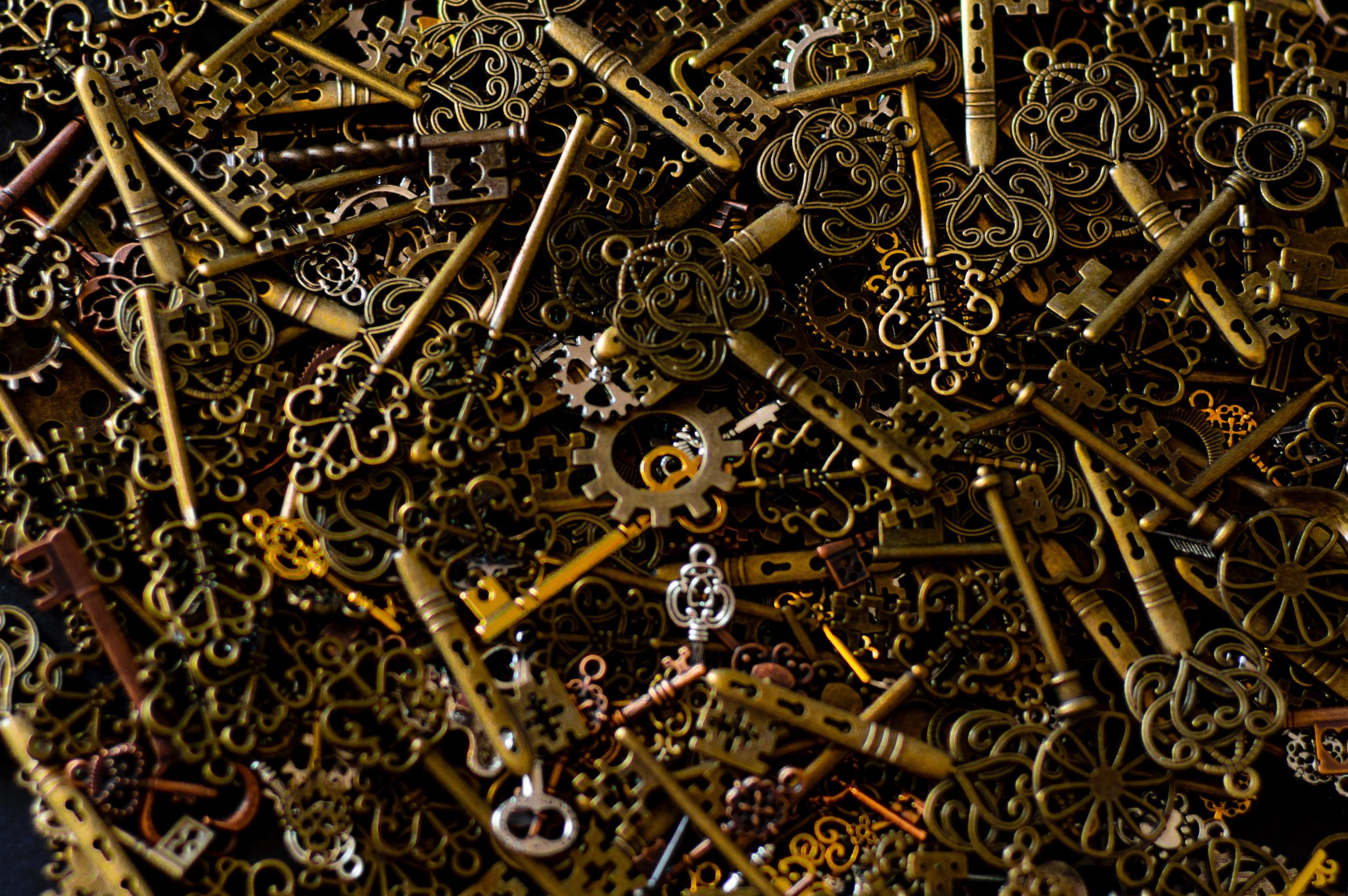 a pile of keys